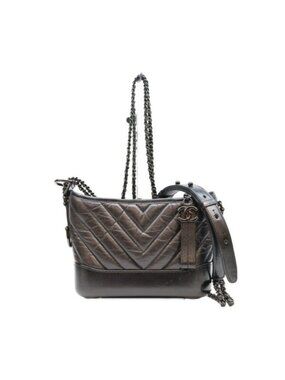 Chanel Vintage Calfskin So Black Gabriel Douchebo Shoulder Bag